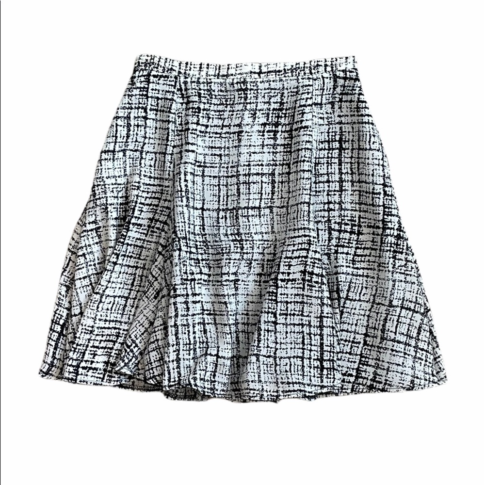 JAGGAR Herron Skirt in White Check
